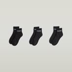 G-STAR® Short Logo Socks 3-Pack Black
