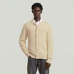 G-STAR® Honey Comb Structure Cardigan Knit White