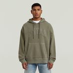 G-STAR® Applique Relaxed Hoodie Sweater Brown