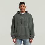 G-STAR® Applique Relaxed Hoodie Sweater Black