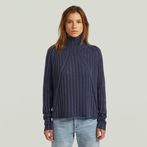 G-STAR® Washed Loose Turtle Knit Dark blue