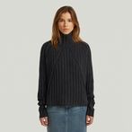 G-STAR® Washed Loose Turtle Knit Black