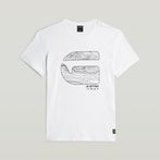 G-STAR® Logo Map T-Shirt White