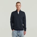 G-STAR® Half Zip Knit Pullover Dark blue