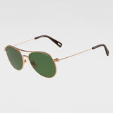 G-Star RAW® Metal Branco Sunglasses Marrón