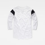 G-Star RAW® Afrojack Baseball Long T-Shirt Weiß