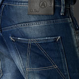 G-Star RAW® A-CROTCH 3D LOOSE TAPERED Midden blauw