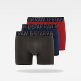 G-Star RAW® Classic Trunks 3-pack Black front bust