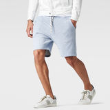 G-Star RAW® Splatter Sweat Shorts Hellblau model front