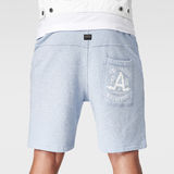 G-Star RAW® Splatter Sweat Shorts Light blue model back zoom