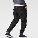 G-Star RAW® Rovic Belt Loose Pants Negro model back