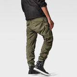 G-Star RAW® Rovic Zip Art 3D Tapered Pants Verde front flat