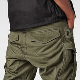 G-Star RAW® Rovic Zip Art 3D Tapered Pants Green front flat
