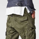 G-Star RAW® Rovic Zip 3D Tapered Pants Green front flat