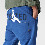 G-Star RAW® Mayer Sweat Pants Bleu foncé model back zoom