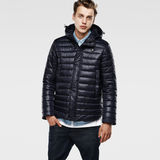 G-Star RAW® Meefic Hooded Jacket Donkerblauw model front