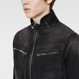 G-Star RAW® Arc Zip 3D Slim Jacket Bleu foncé flat front