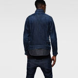 G-Star RAW® Arc Zip 3D Slim Jacket Bleu foncé model back