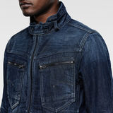G-Star RAW® Arc Zip 3D Slim Jacket Bleu foncé flat front