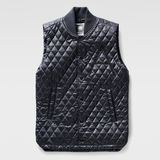 G-Star RAW® A Cr Varsity Vest Bleu foncé model front