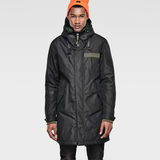 G-STAR® Submarine Hooded Parka Black model front