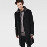 G-STAR® Midnight Wool Coat Black model front