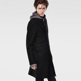 G-STAR® Midnight Wool Coat Black model side