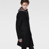 G-Star RAW® Midnight Wool Coat Black model side