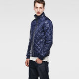 G-Star RAW® Meefic Quilted Lightweight Jacket Azul oscuro model side