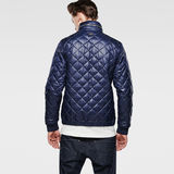 G-Star RAW® Meefic Quilted Lightweight Jacket Azul oscuro model back