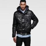 G-Star RAW® MFD Quilted Hooded Bomber Black model front