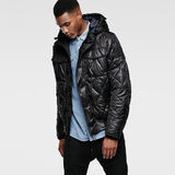 G-Star RAW® MFD Quilted Hooded Bomber Noir model side