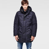 G-Star RAW® MFD Hooded Parka Azul oscuro model front