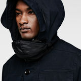 G-STAR® MFD Cotton Hooded Parka Dark blue flat back