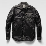 G-Star RAW® A Crotch Varsity Snap Lightweight Jacket Black model front