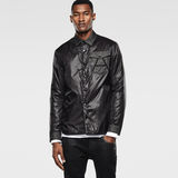 G-Star RAW® A Crotch Varsity Snap Lightweight Jacket Negro model side