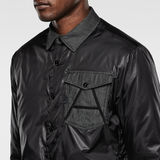 G-Star RAW® A Crotch Varsity Snap Lightweight Jacket Black flat back