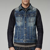 G-Star RAW® Slim Tailor Jacket Bleu moyen model front
