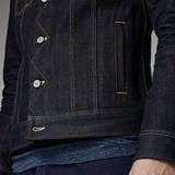 G-Star RAW® Slim Tailor 3D Jacket Bleu foncé model back