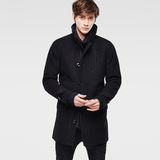 G-Star RAW® Wool Garber Trench Black model front