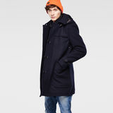 G-Star RAW® Wool Duffle Coat Dunkelblau model side