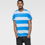 G-Star RAW® Sprayed Stripe Round Neck T-Shirt Bleu clair
