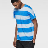 G-Star RAW® Sprayed Stripe Round Neck T-Shirt Lichtblauw