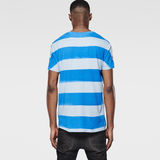 G-Star RAW® Sprayed Stripe Round Neck T-Shirt Bleu clair