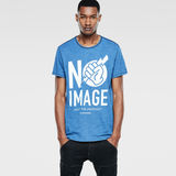 G-Star RAW® Indigo Round Neck T-Shirt Azul intermedio
