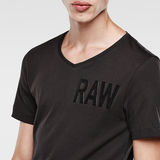 G-Star RAW® art v t ss/cool rib/blk Zwart