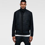 G-Star RAW® Rivo Wool Bomber Azul oscuro model front