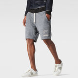 G-Star RAW® Wanvic Short Sweat Pants Grau front flat