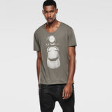 G-Star RAW® Backsted Relaxed T-Shirt Gris