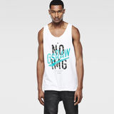 G-Star RAW® Flank Long Tanktop Wit model front